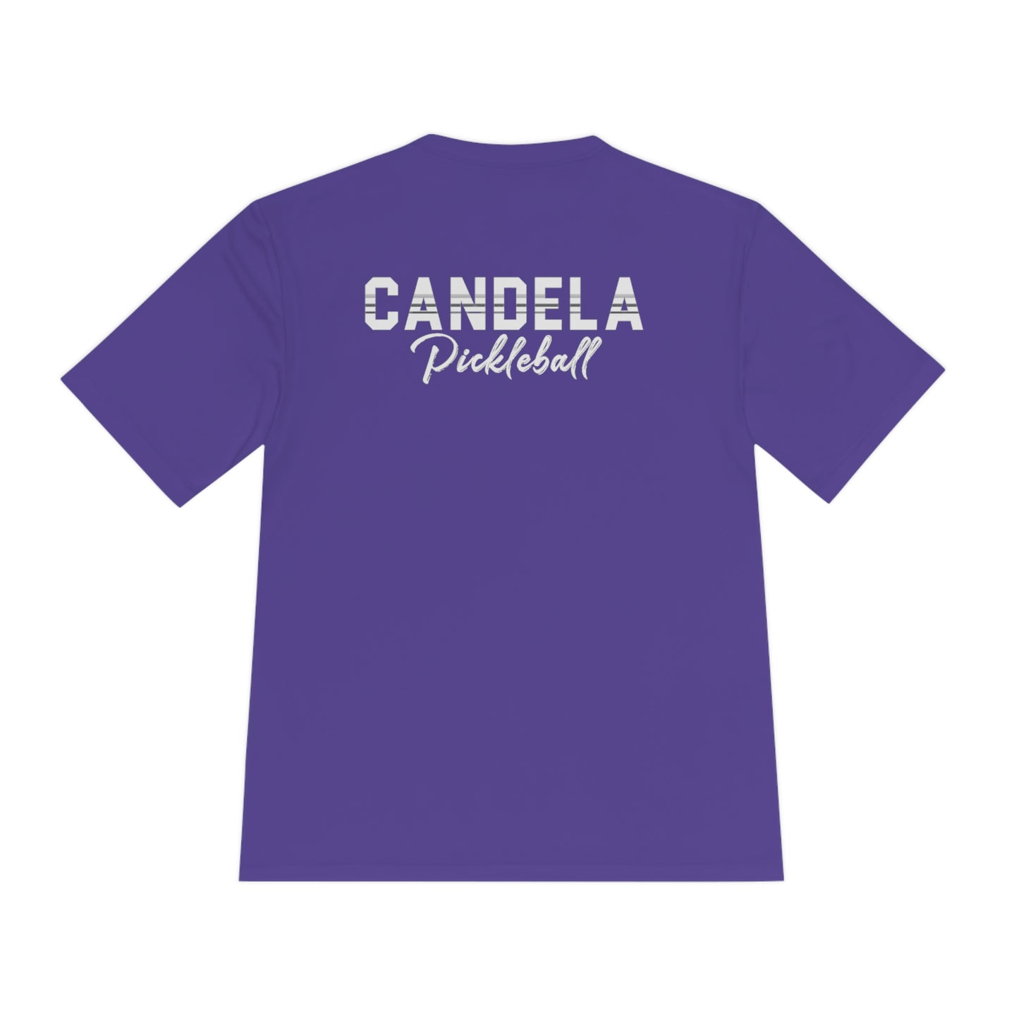 Candela Pickleball White Flame Unisex Moisture Wicking Tee