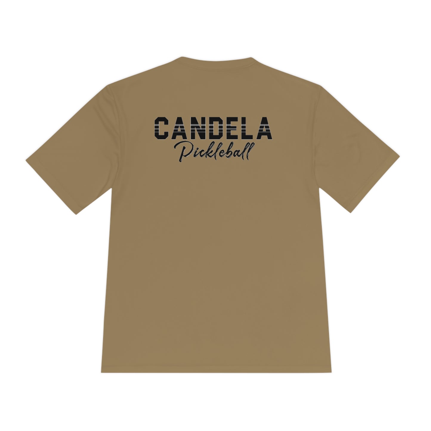 Candela Pickleball Black Flame Unisex Moisture Wicking Tee