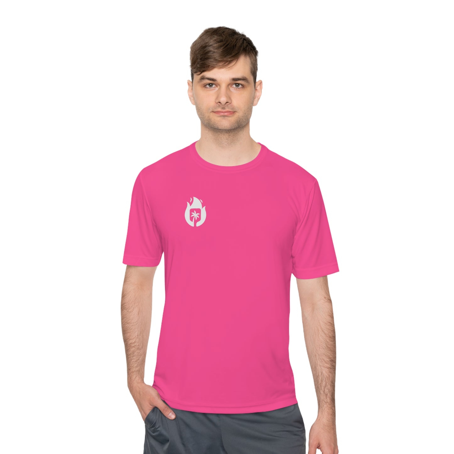 Candela Pickleball White Flame Unisex Moisture Wicking Tee