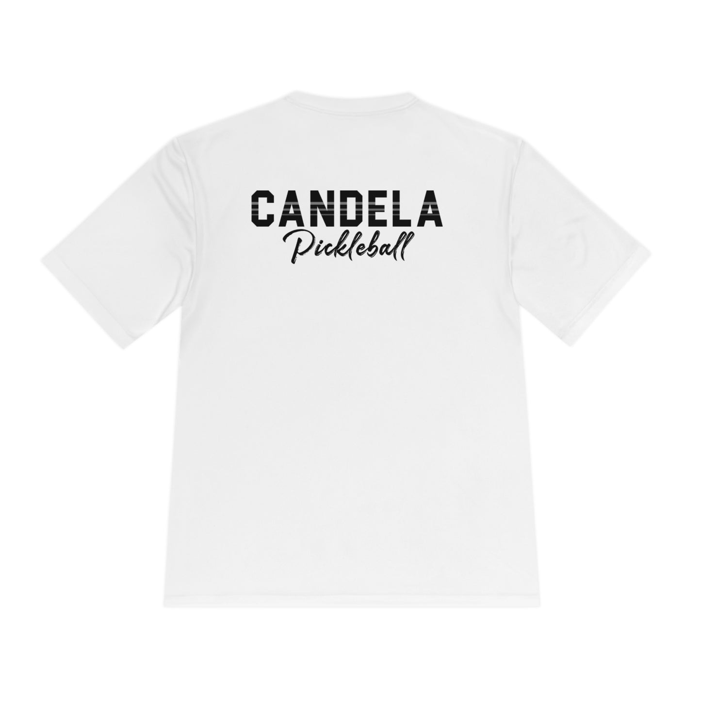 Candela Pickleball Black Flame Unisex Moisture Wicking Tee