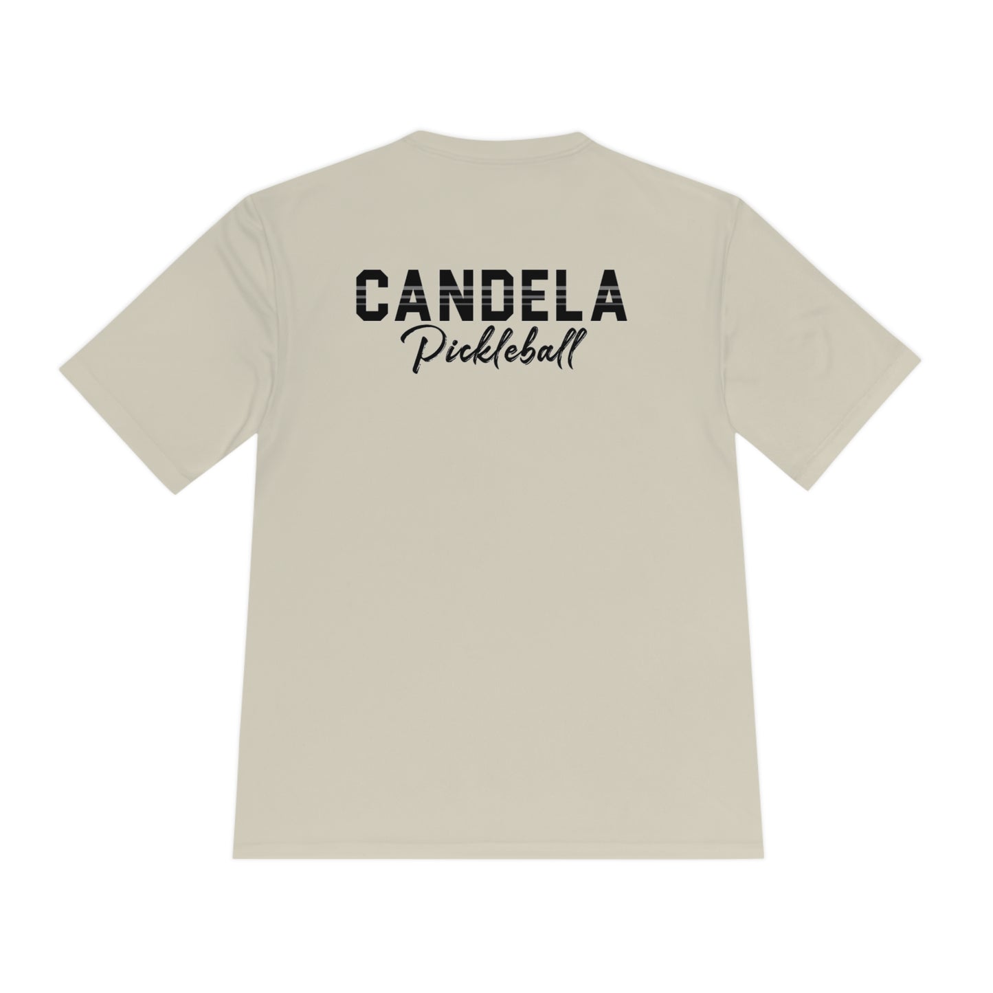 Candela Pickleball Black Flame Unisex Moisture Wicking Tee