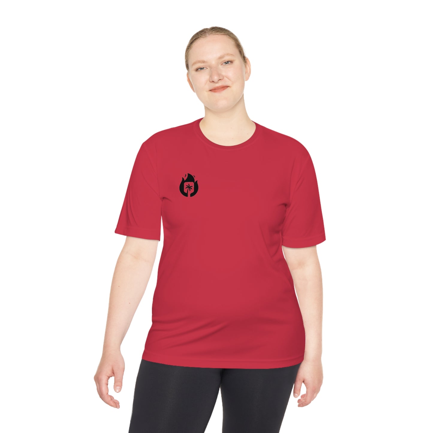 Candela Pickleball Black Flame Unisex Moisture Wicking Tee