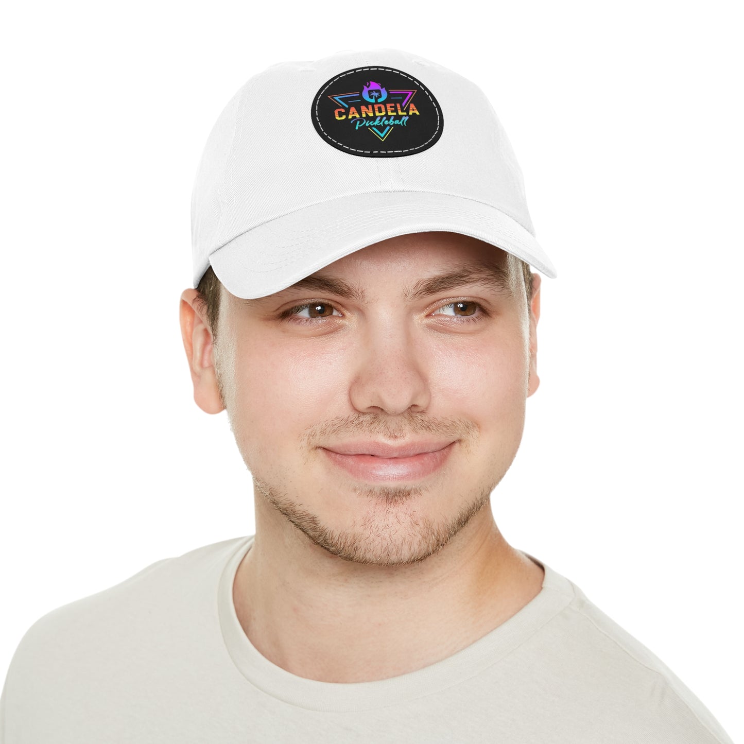 Candela Logo Dad Hat with Round Leather Patch