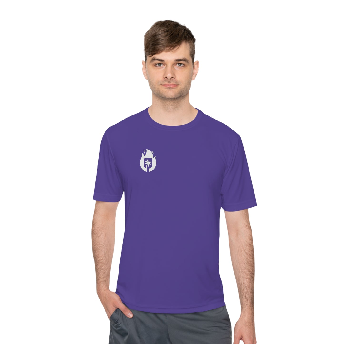 Candela Pickleball White Flame Unisex Moisture Wicking Tee