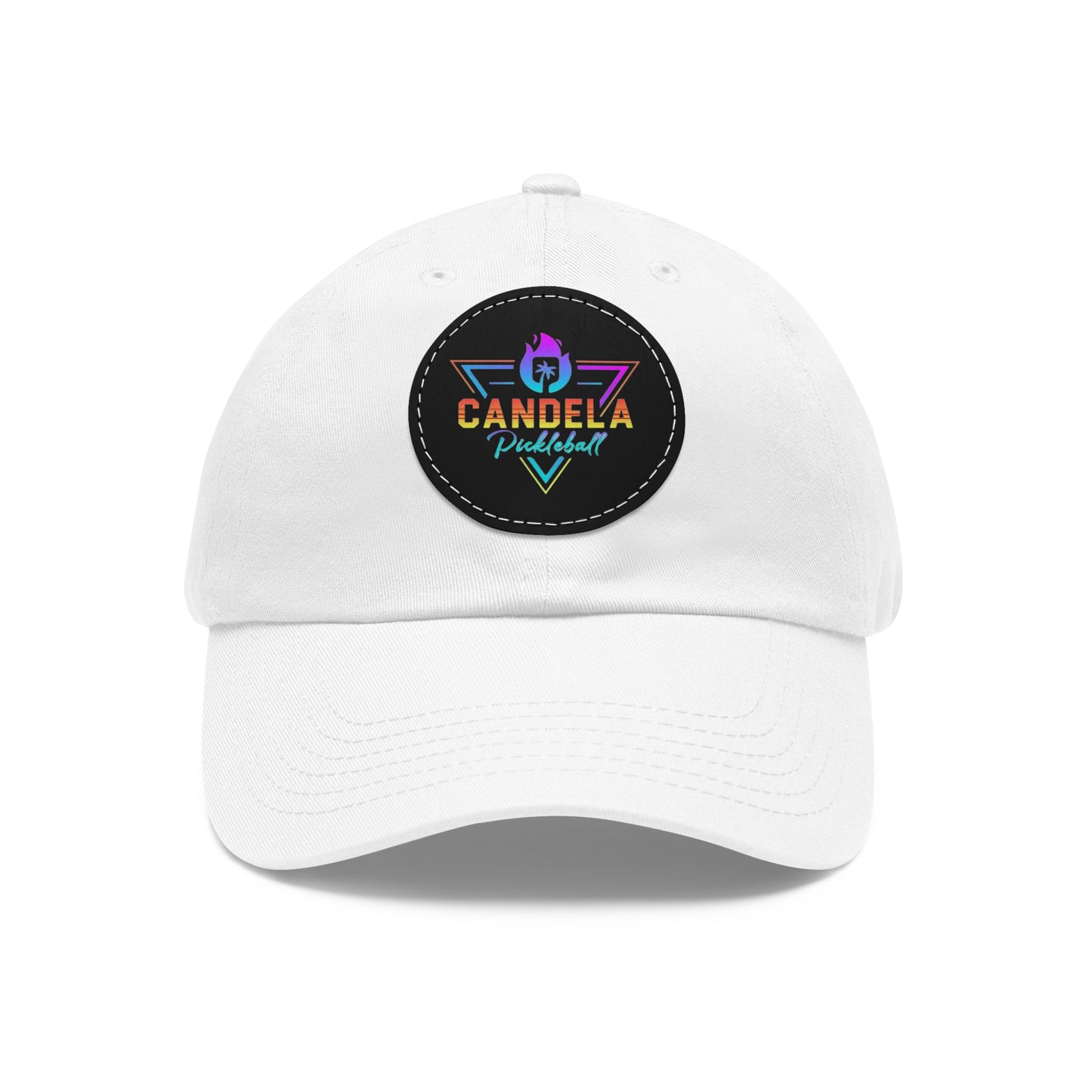 Candela Logo Dad Hat with Round Leather Patch