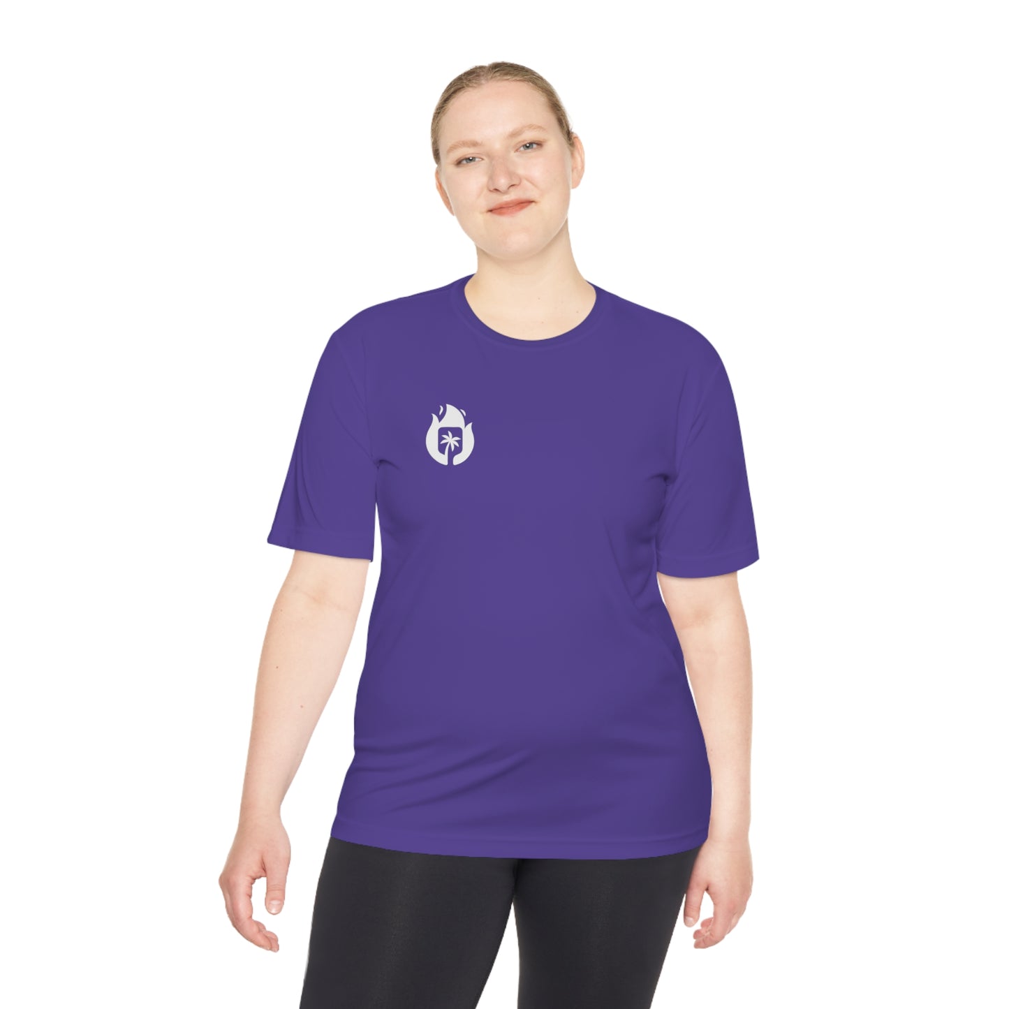 Candela Pickleball White Flame Unisex Moisture Wicking Tee