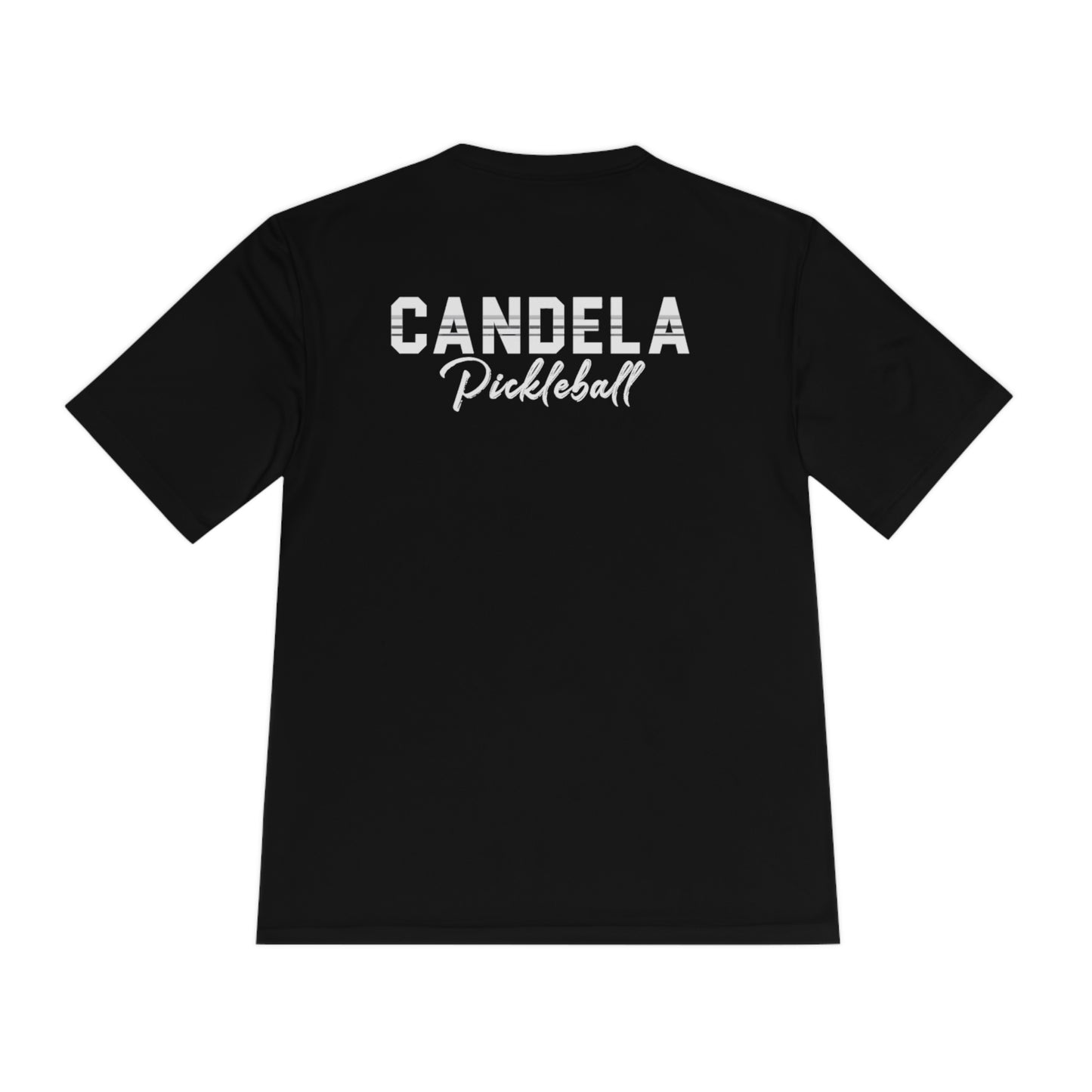Candela Pickleball White Flame Unisex Moisture Wicking Tee