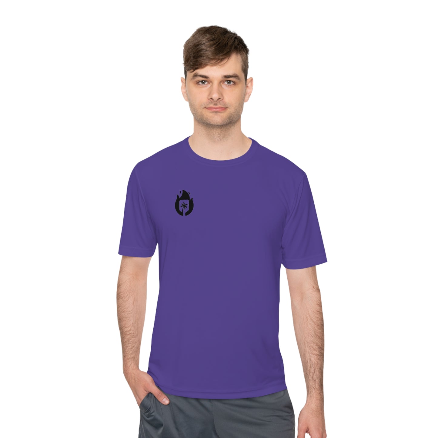 Candela Pickleball Black Flame Unisex Moisture Wicking Tee