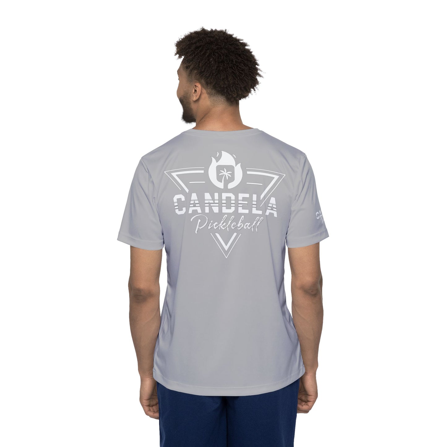 Candela Grey Back Logo Men's Sports Jersey