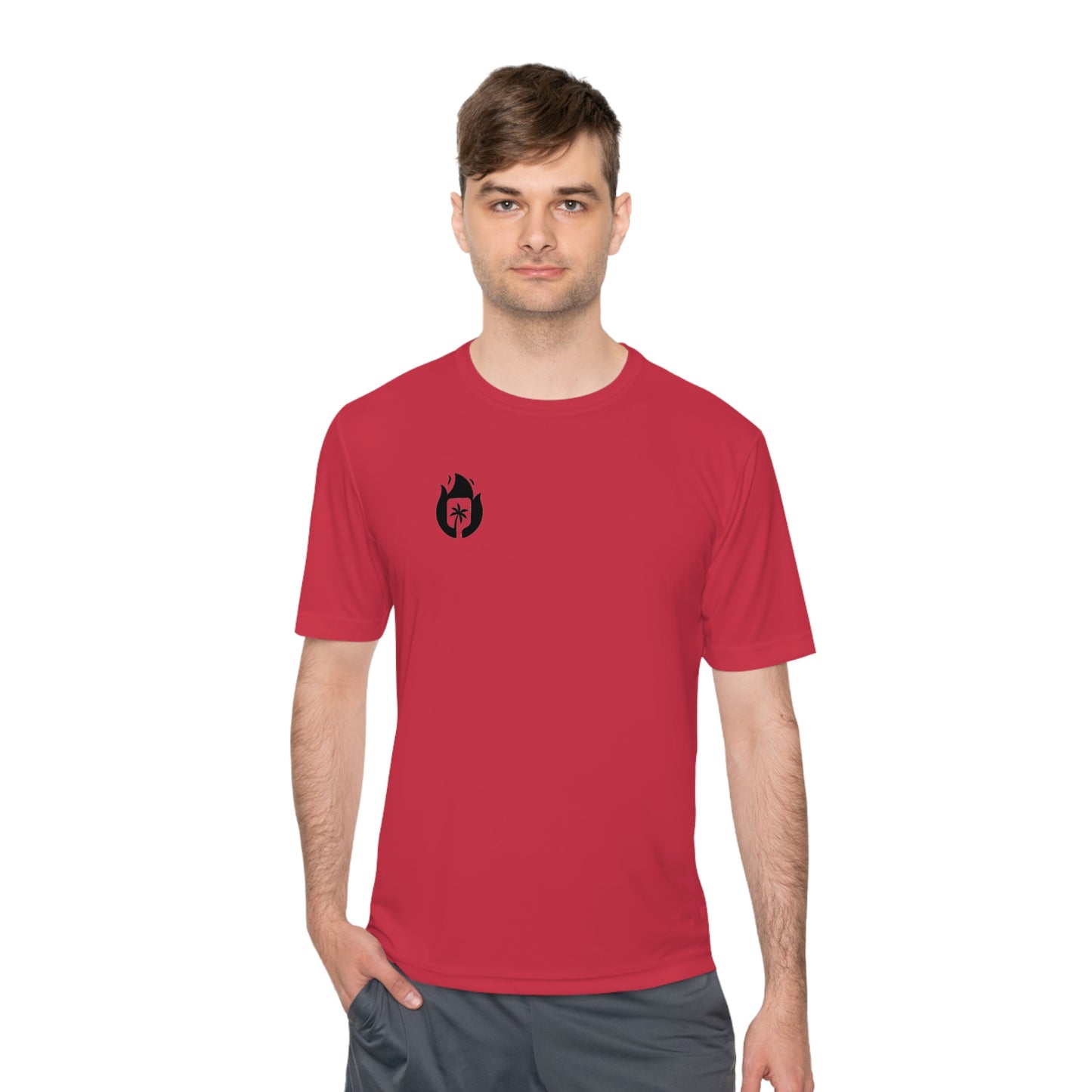 Candela Pickleball Black Flame Unisex Moisture Wicking Tee