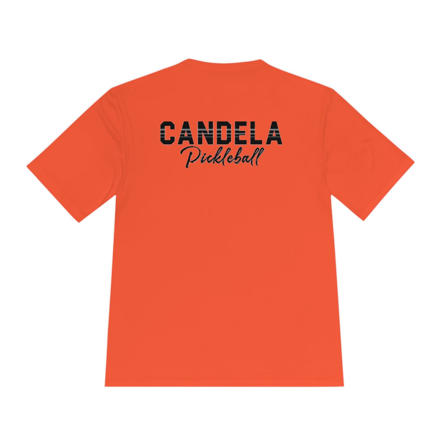 Candela Pickleball Black Flame Unisex Moisture Wicking Tee