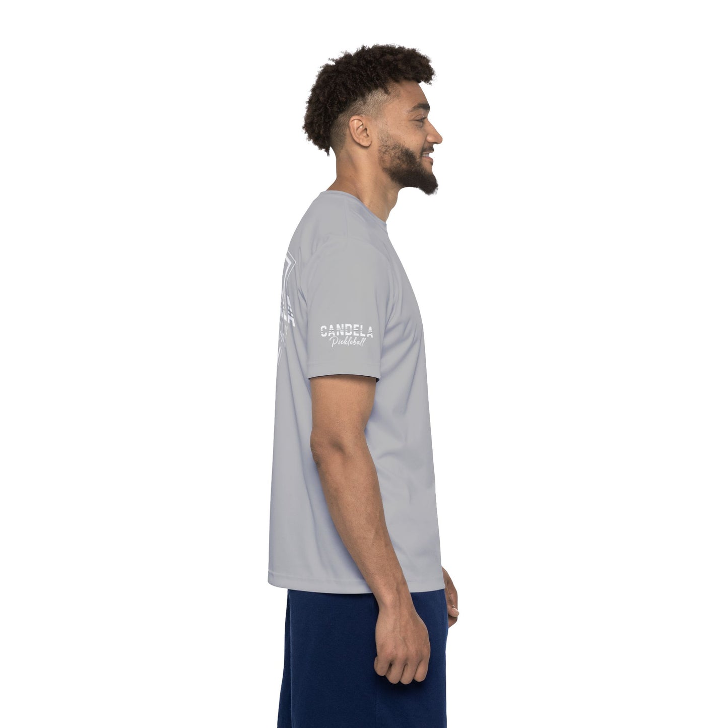 Candela Grey Back Logo Men's Sports Jersey