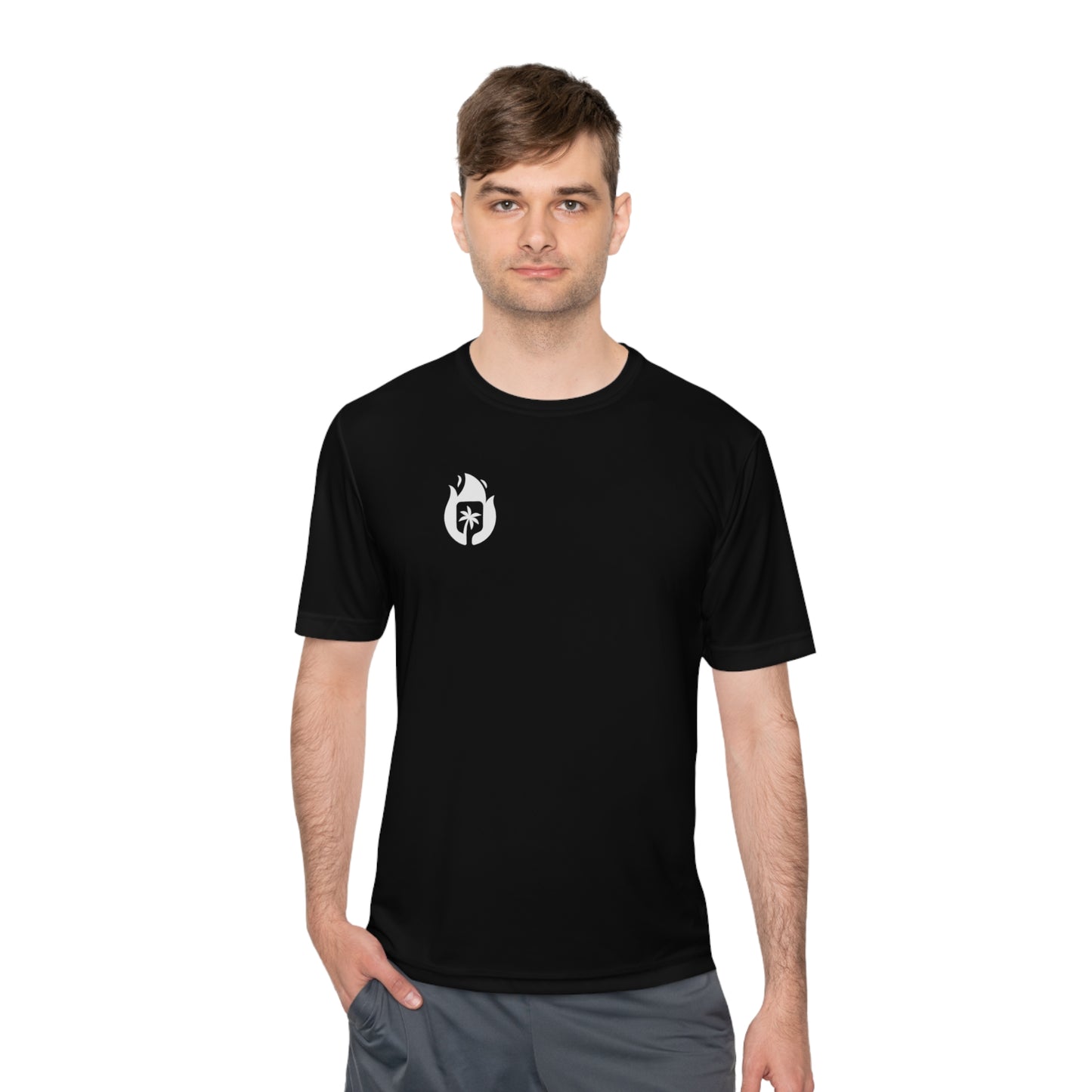Candela Pickleball White Flame Unisex Moisture Wicking Tee