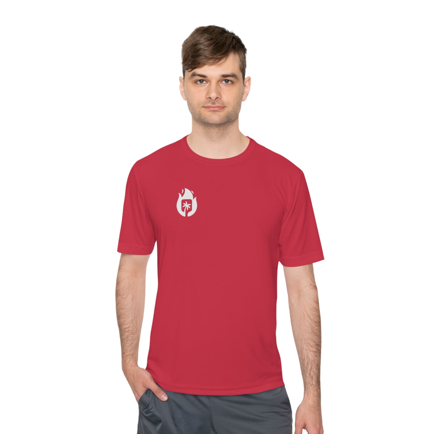Candela Pickleball White Flame Unisex Moisture Wicking Tee
