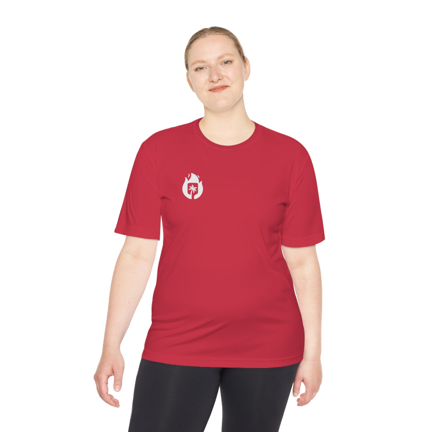 Candela Pickleball White Flame Unisex Moisture Wicking Tee