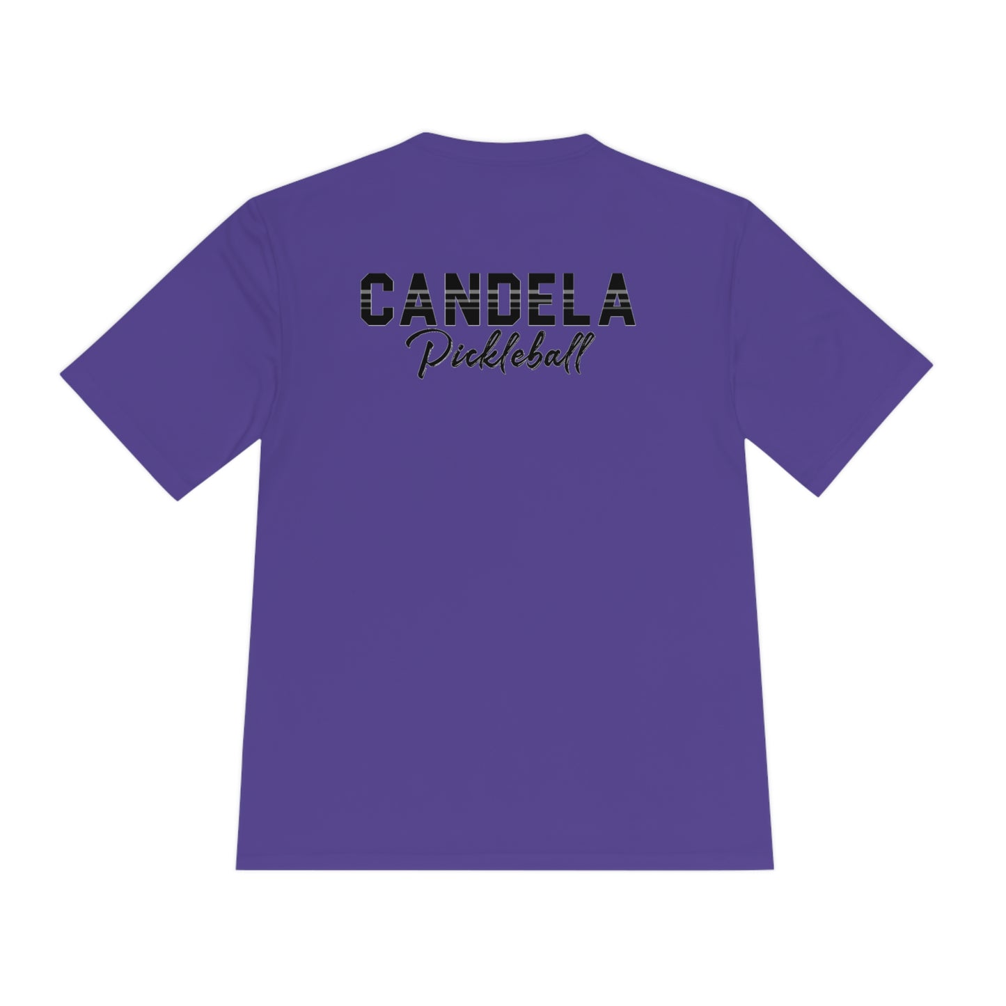 Candela Pickleball Black Flame Unisex Moisture Wicking Tee