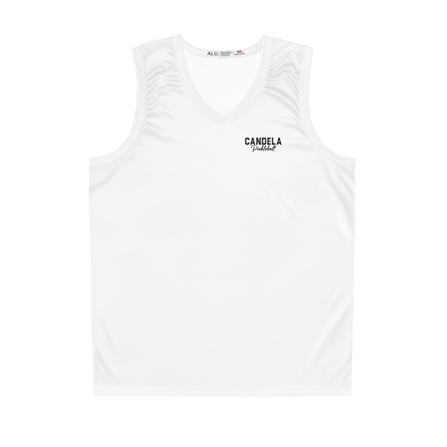 Candela Pickleball White Sleeveless Jersey