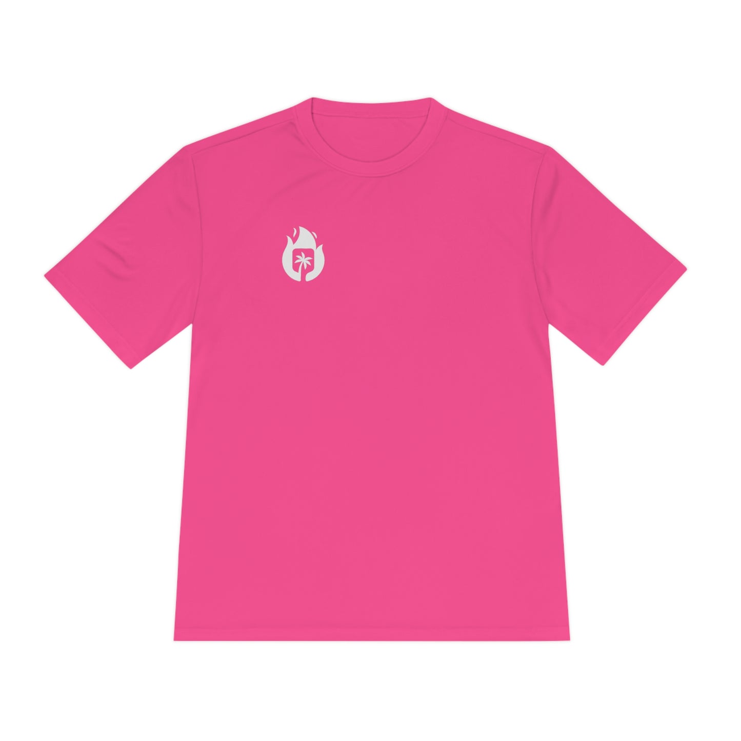 Candela Pickleball White Flame Unisex Moisture Wicking Tee