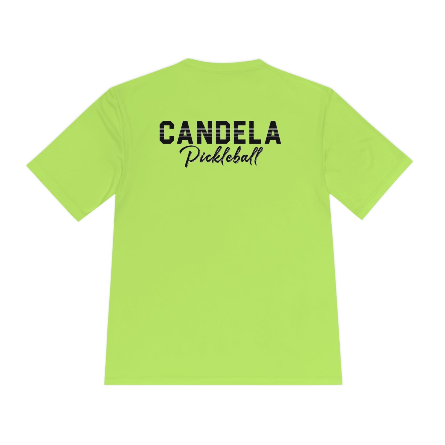 Candela Pickleball Black Flame Unisex Moisture Wicking Tee