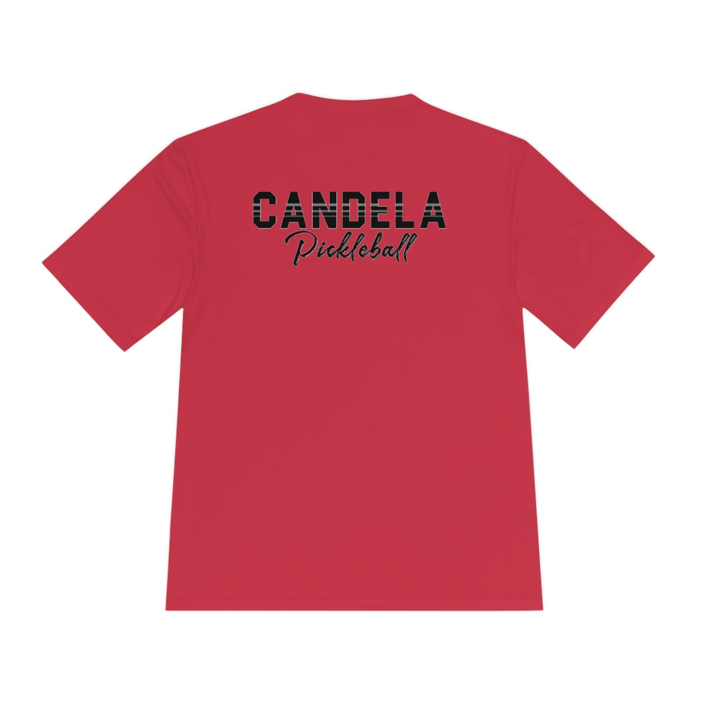 Candela Pickleball Black Flame Unisex Moisture Wicking Tee