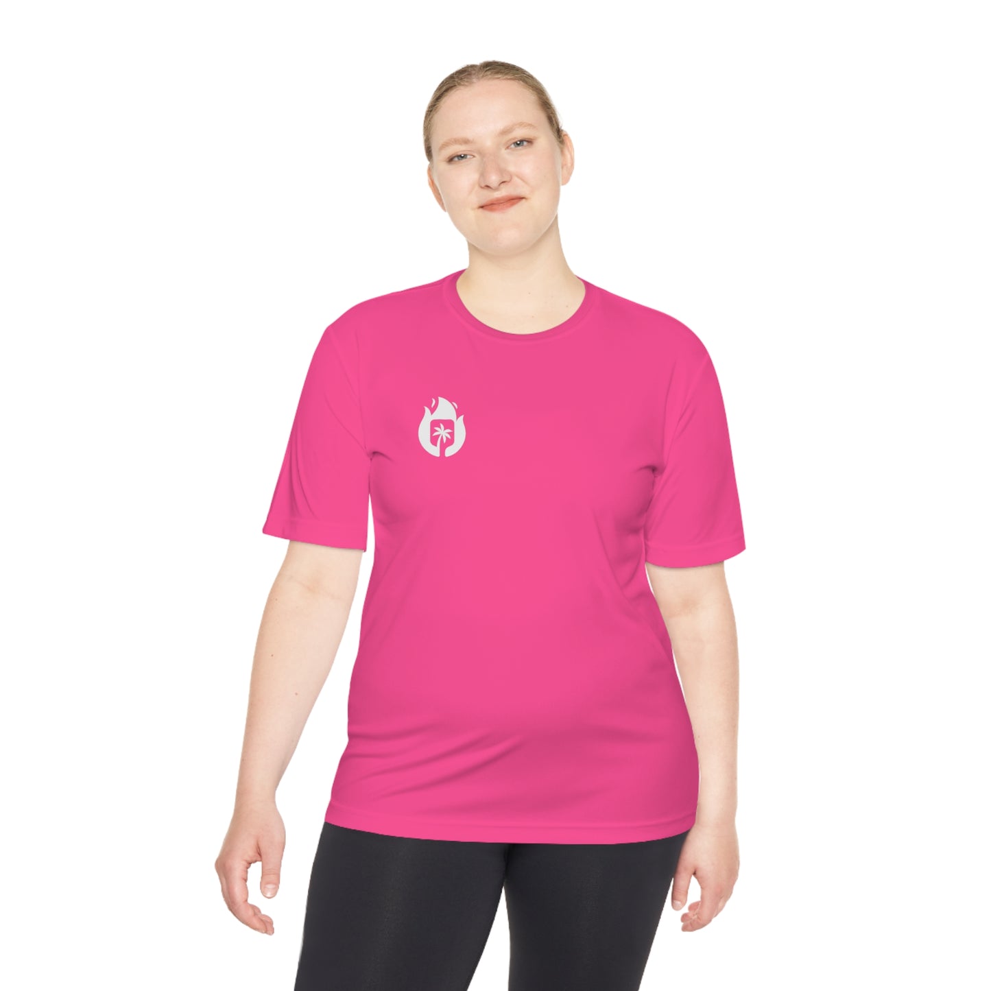 Candela Pickleball White Flame Unisex Moisture Wicking Tee