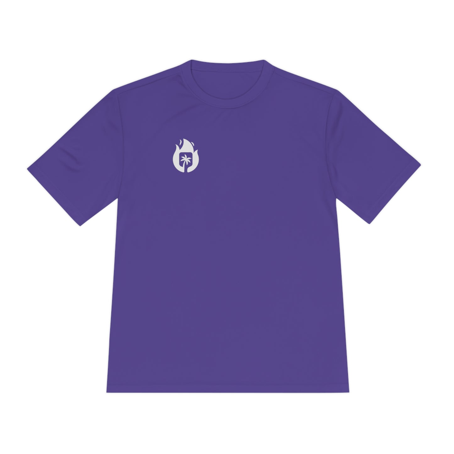 Candela Pickleball White Flame Unisex Moisture Wicking Tee