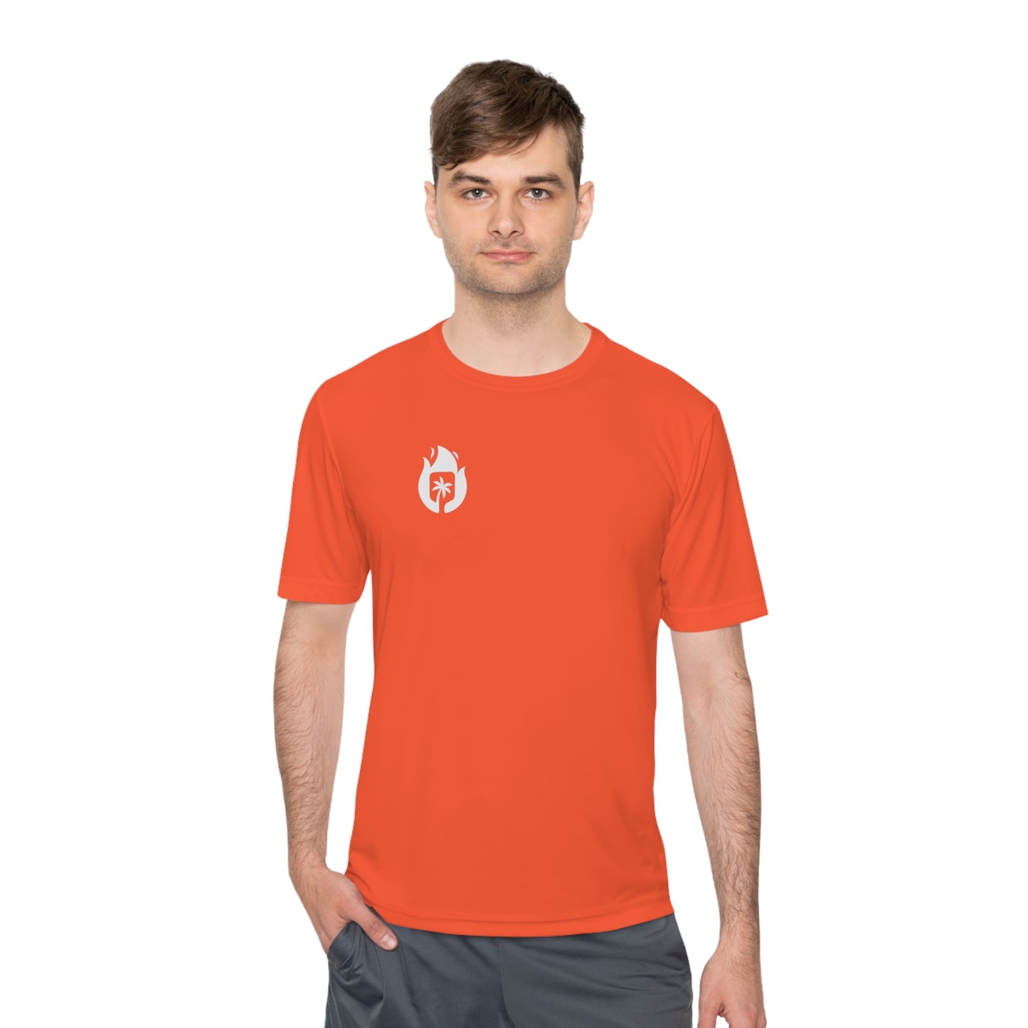 Candela Pickleball White Flame Unisex Moisture Wicking Tee