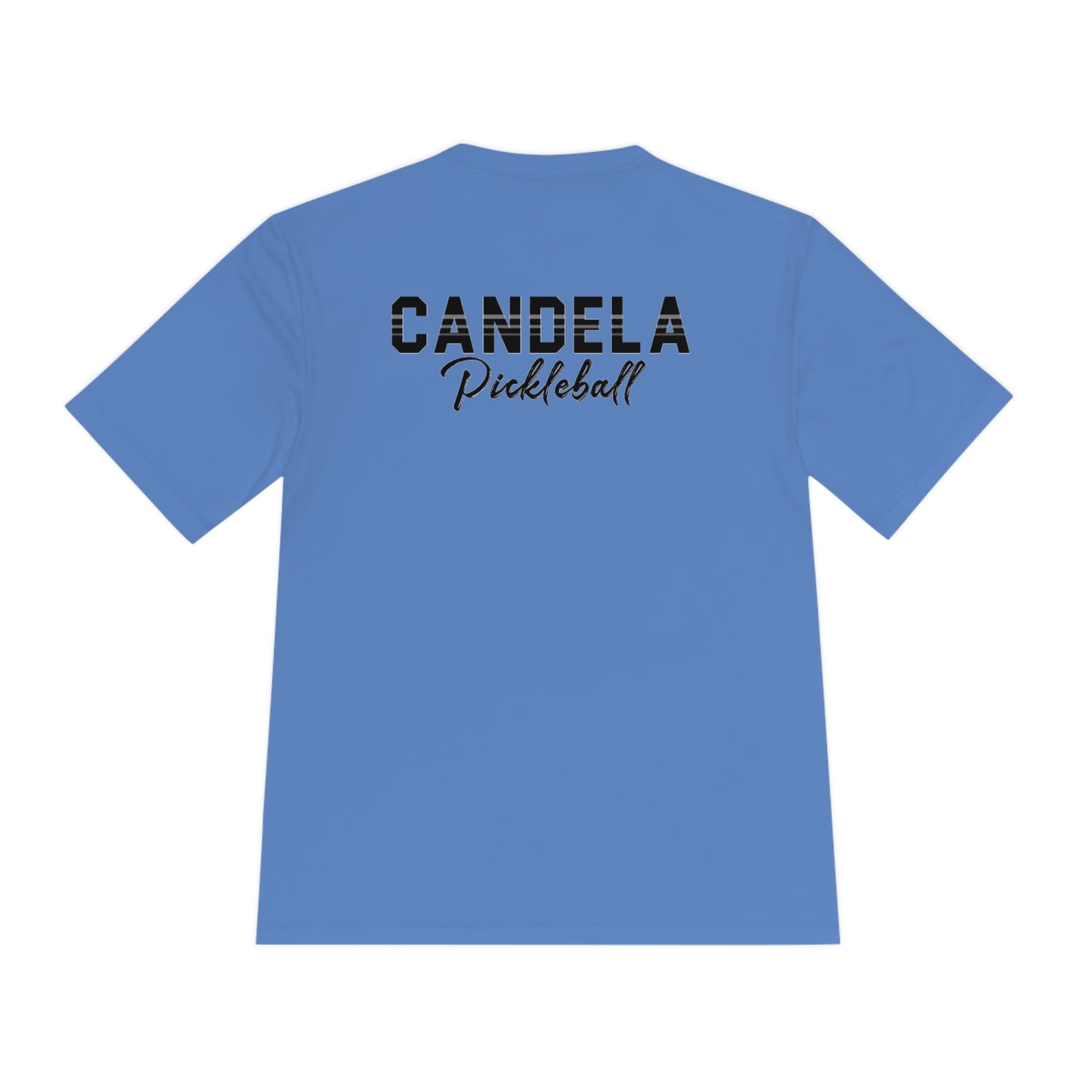 Candela Pickleball Black Flame Unisex Moisture Wicking Tee