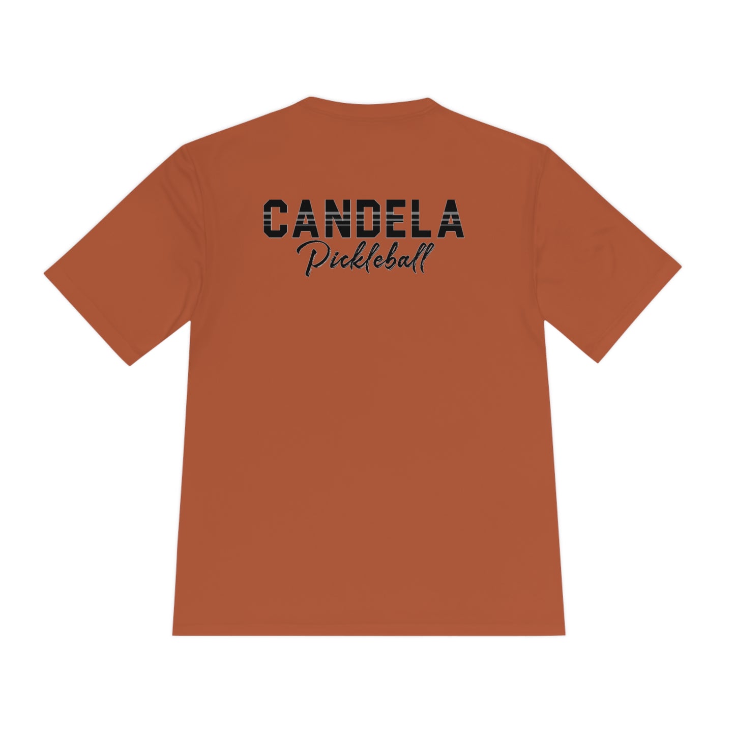 Candela Pickleball Black Flame Unisex Moisture Wicking Tee