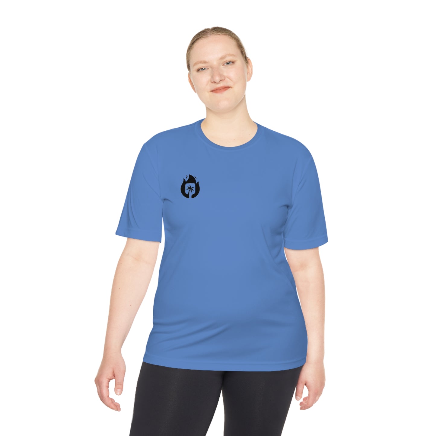 Candela Pickleball Black Flame Unisex Moisture Wicking Tee