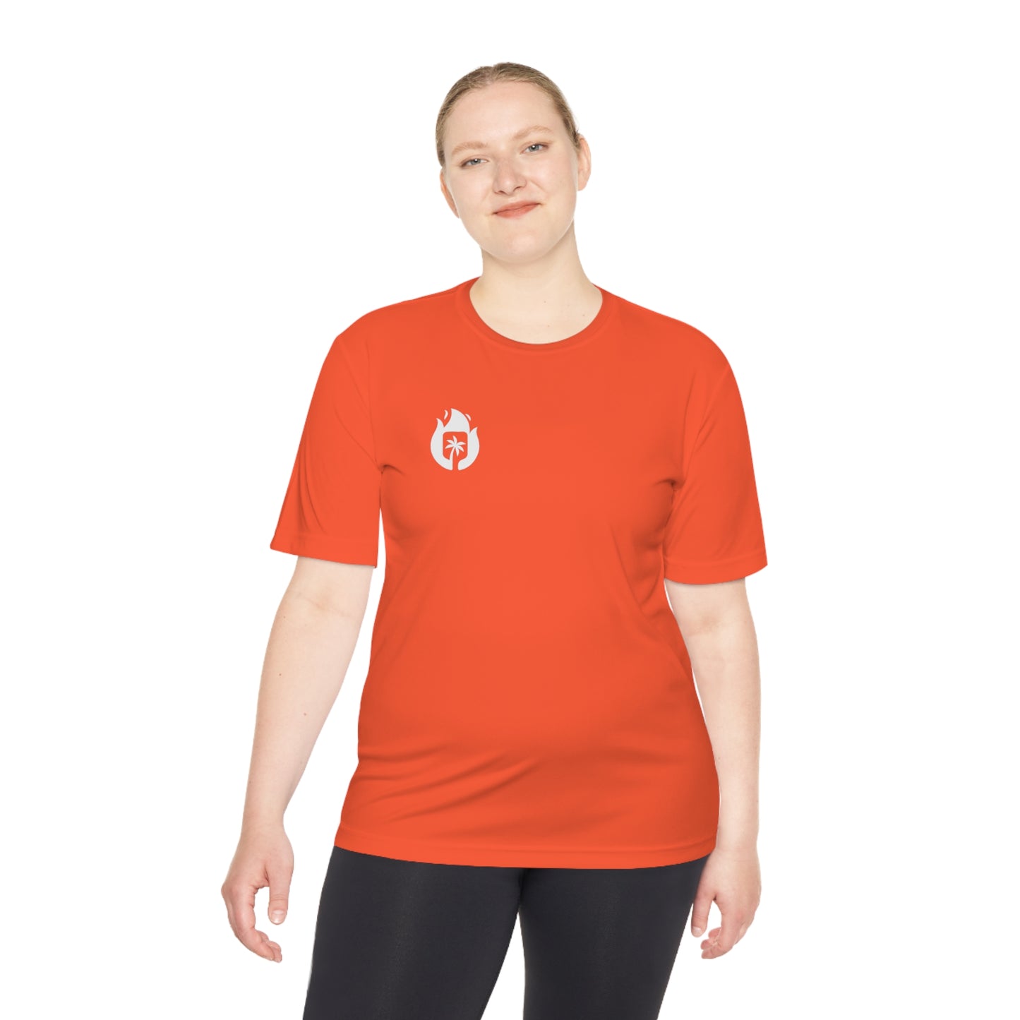 Candela Pickleball White Flame Unisex Moisture Wicking Tee