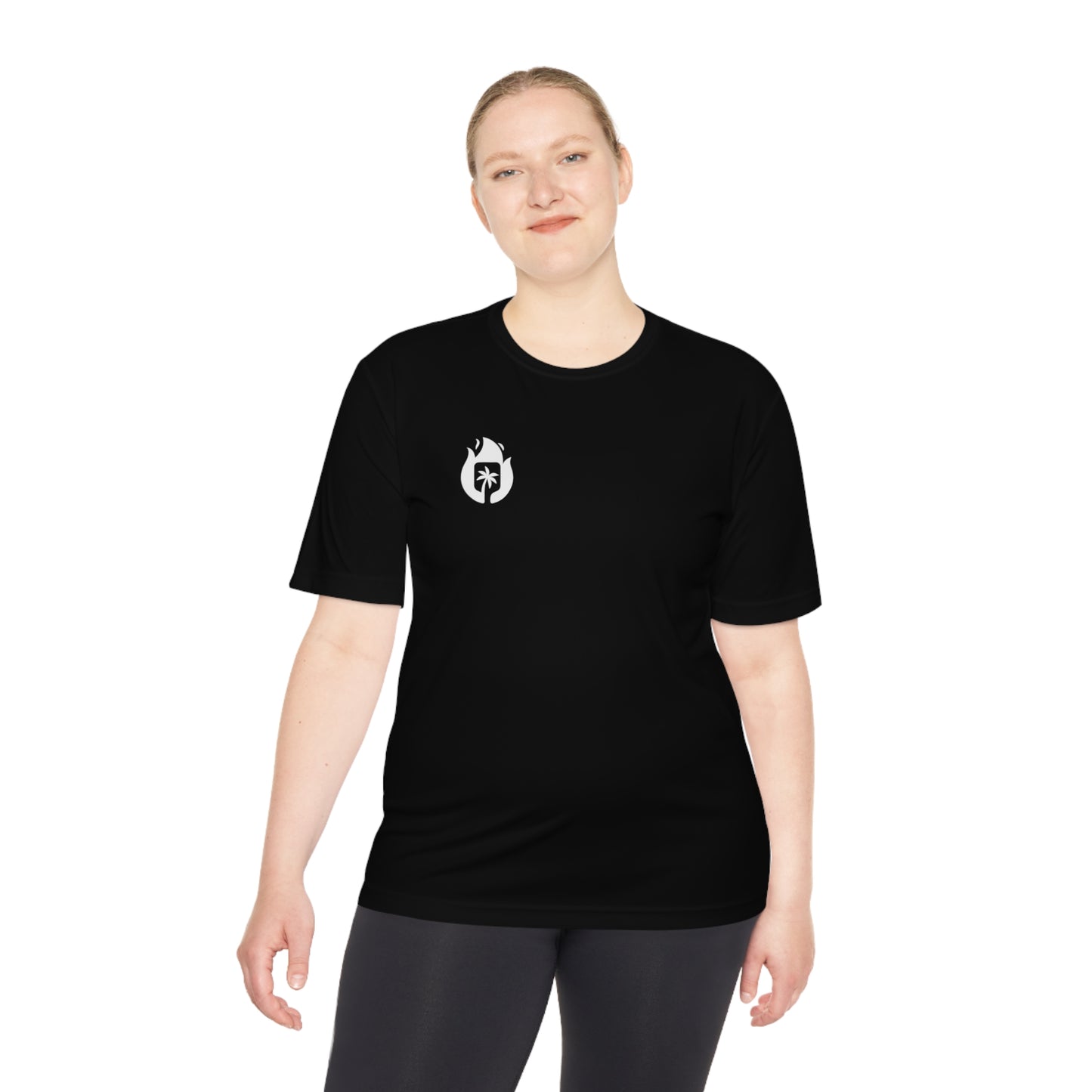 Candela Pickleball White Flame Unisex Moisture Wicking Tee