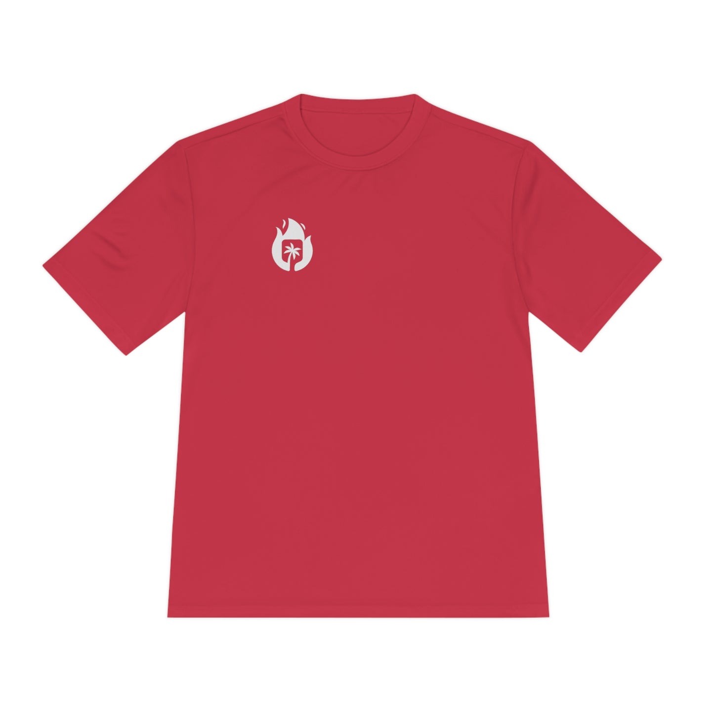 Candela Pickleball White Flame Unisex Moisture Wicking Tee