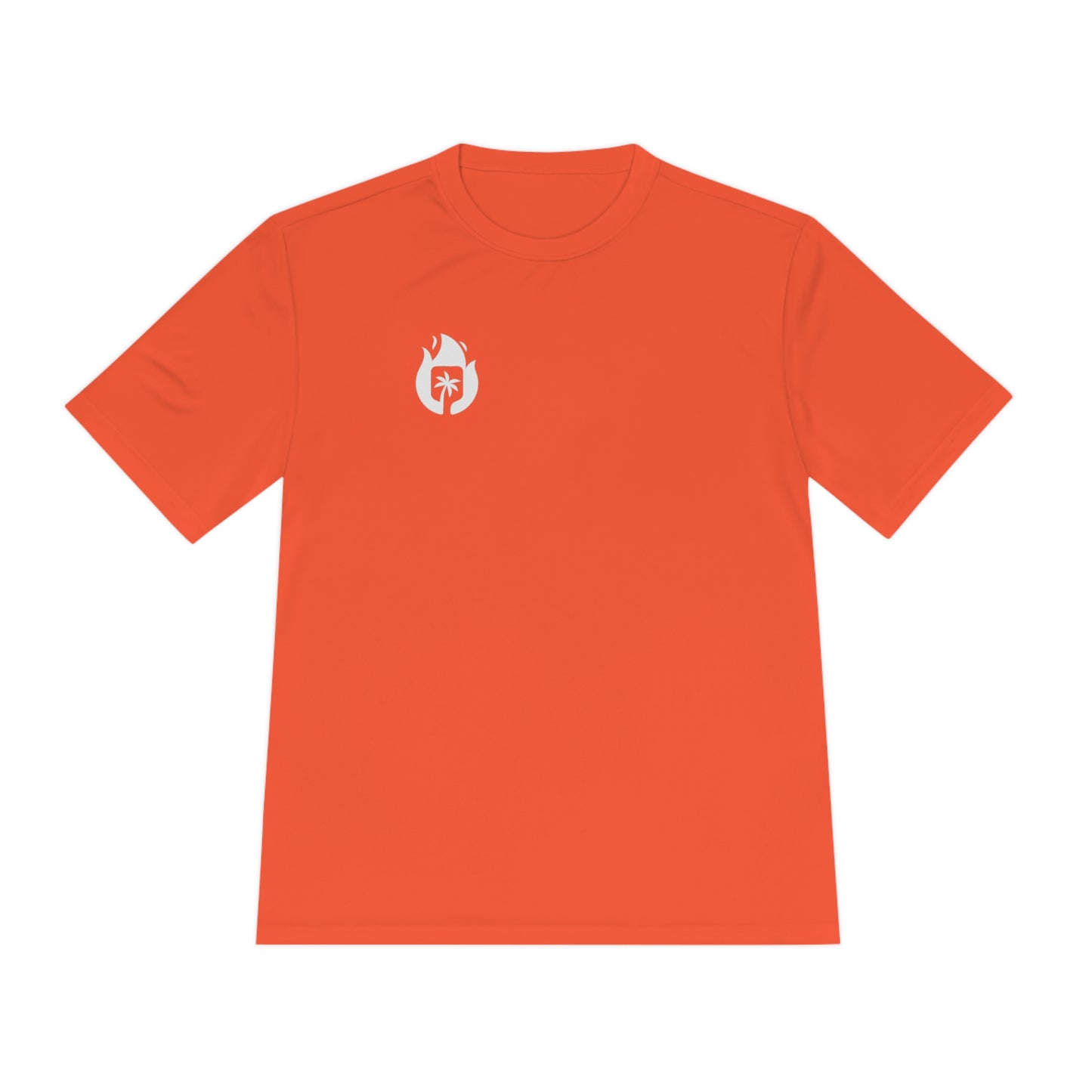 Candela Pickleball White Flame Unisex Moisture Wicking Tee