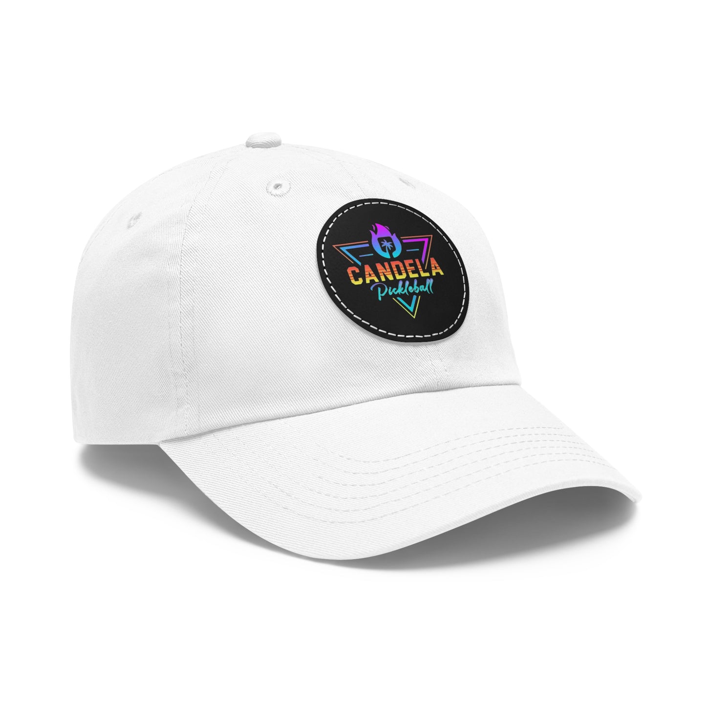 Candela Logo Dad Hat with Round Leather Patch