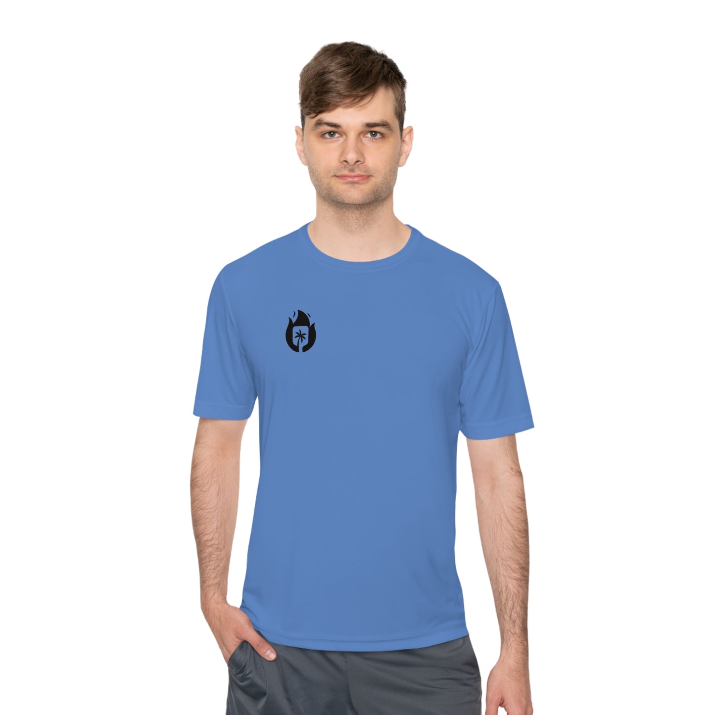 Candela Pickleball Black Flame Unisex Moisture Wicking Tee
